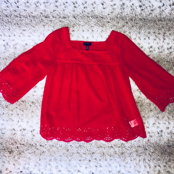 Jessica Simpson Tops - ✨NWOT Jessica Simpson Eyelet Blouse!